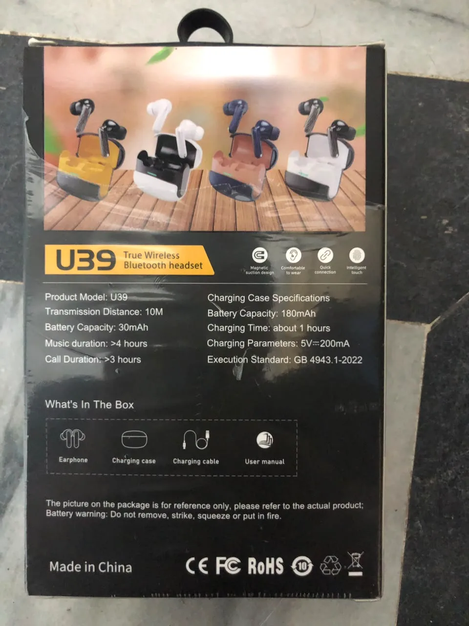 U39 TWS Wireless Earbuds – New Bluetooth Headset — 1