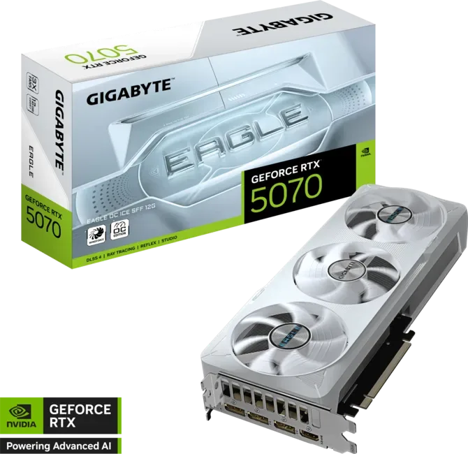 Gigabyte GeForce RTX 5070 Eagle OC Ice SFF 12Gb Graphics Card — 1