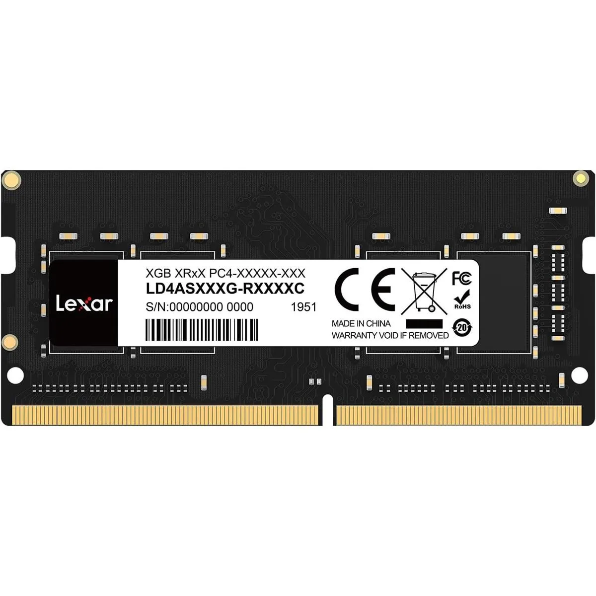Lexar 32GB DDR4 3200MHz C22 SODIMM Laptop Memory — 1