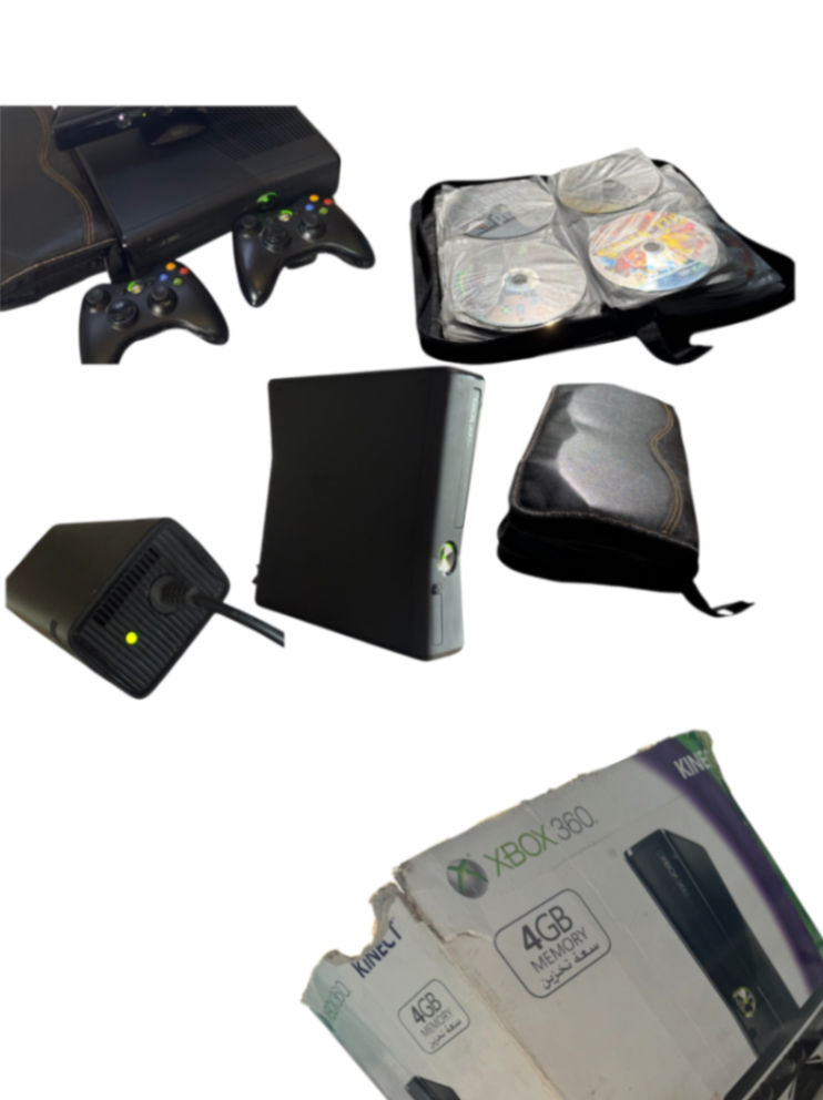 Microsoft Xbox 360 S 4GB Console with Kinect Bundle 250 GB Storage  — 4