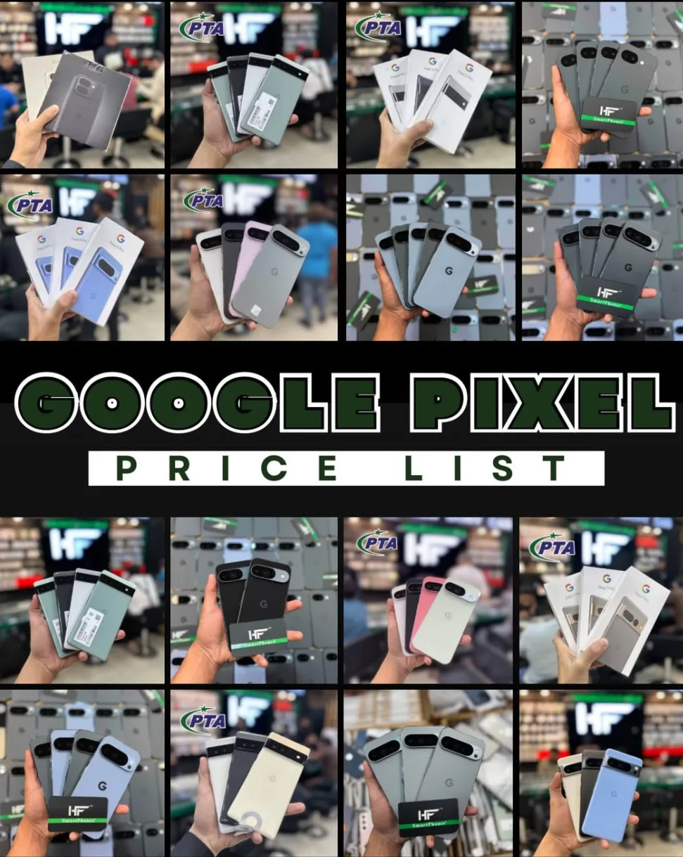  GOOGLE PIXEL COMPLETE STOCK LIST